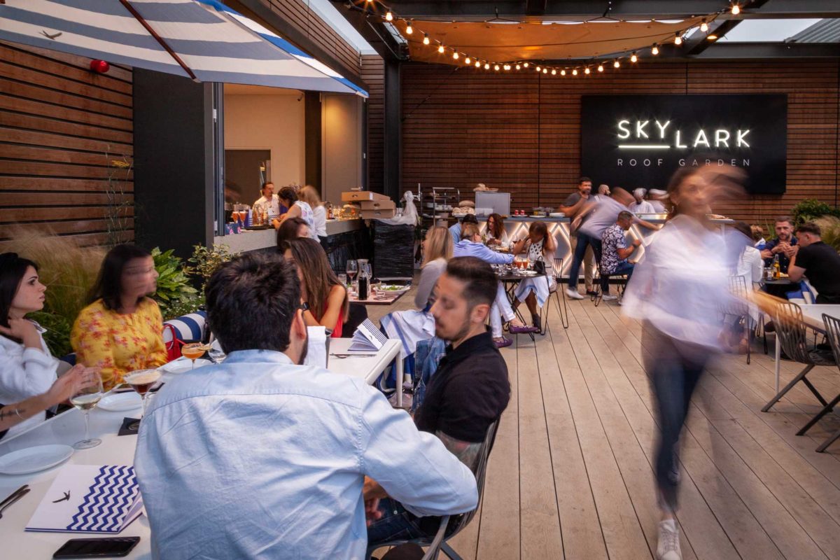 Rooftop bar London Skylark Roof Garden Paddington W2 Rooftop