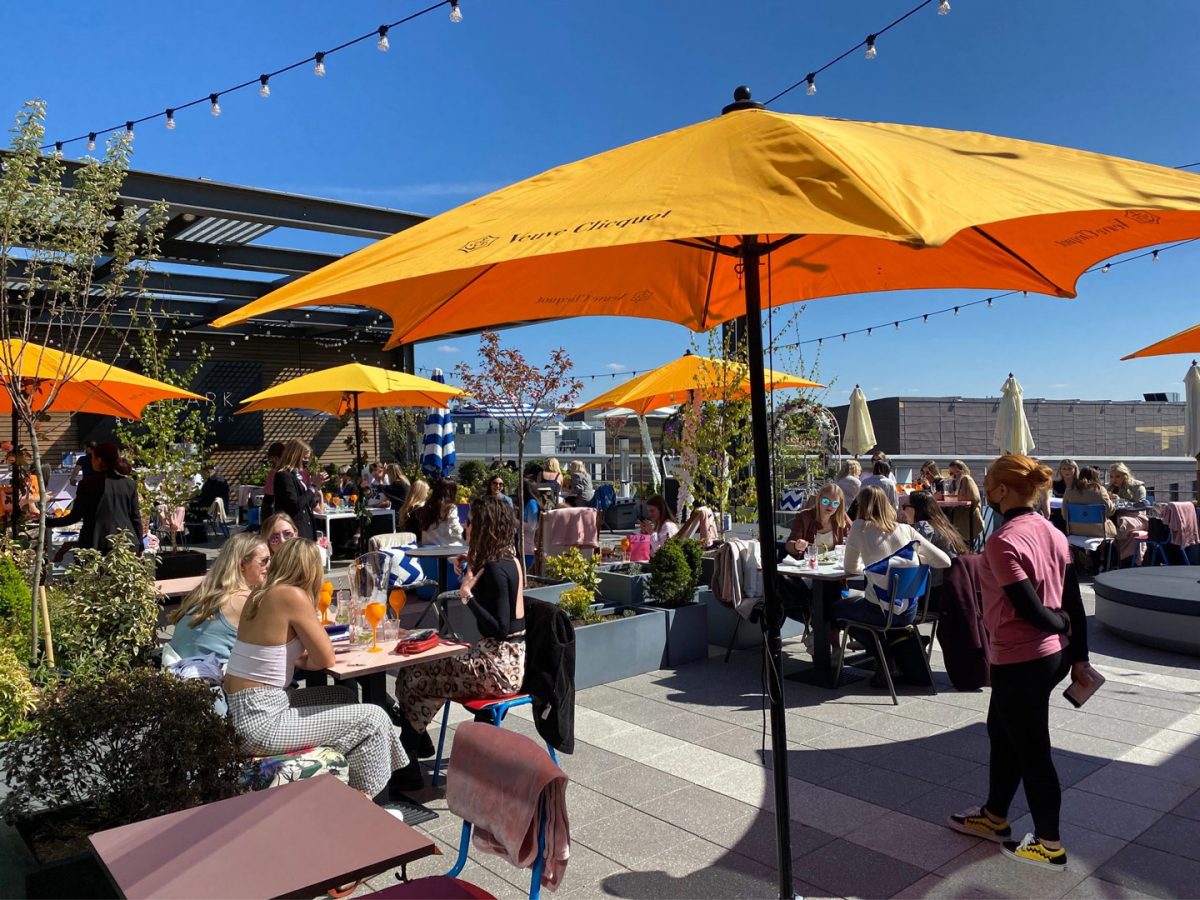 Rooftop bar London Skylark Roof Garden Paddington W2 Rooftop